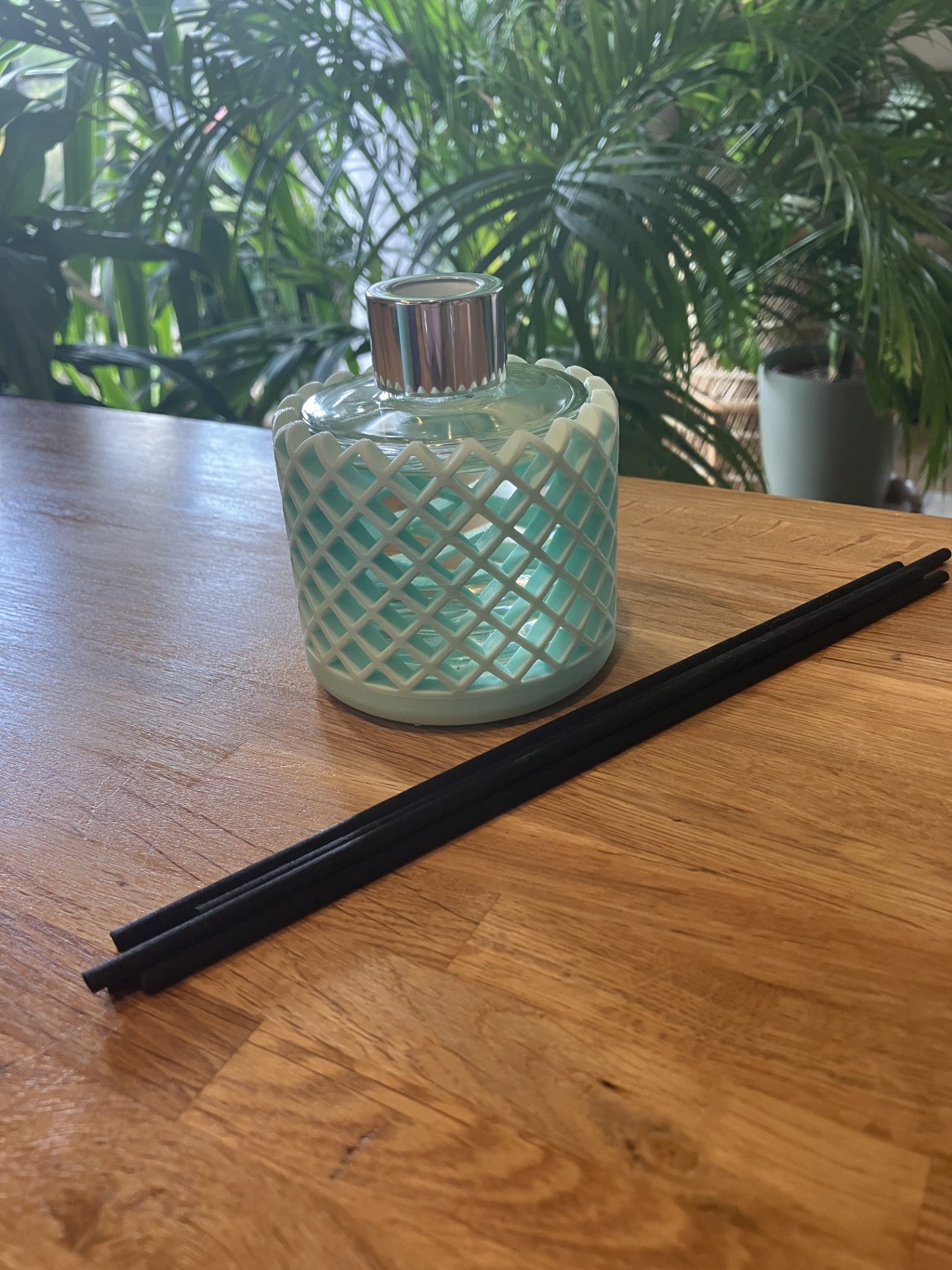 3d printed Reed Diffuser sleeve (mesh) with 100 ml bottle, Reeds with a choice of fragrance and colour