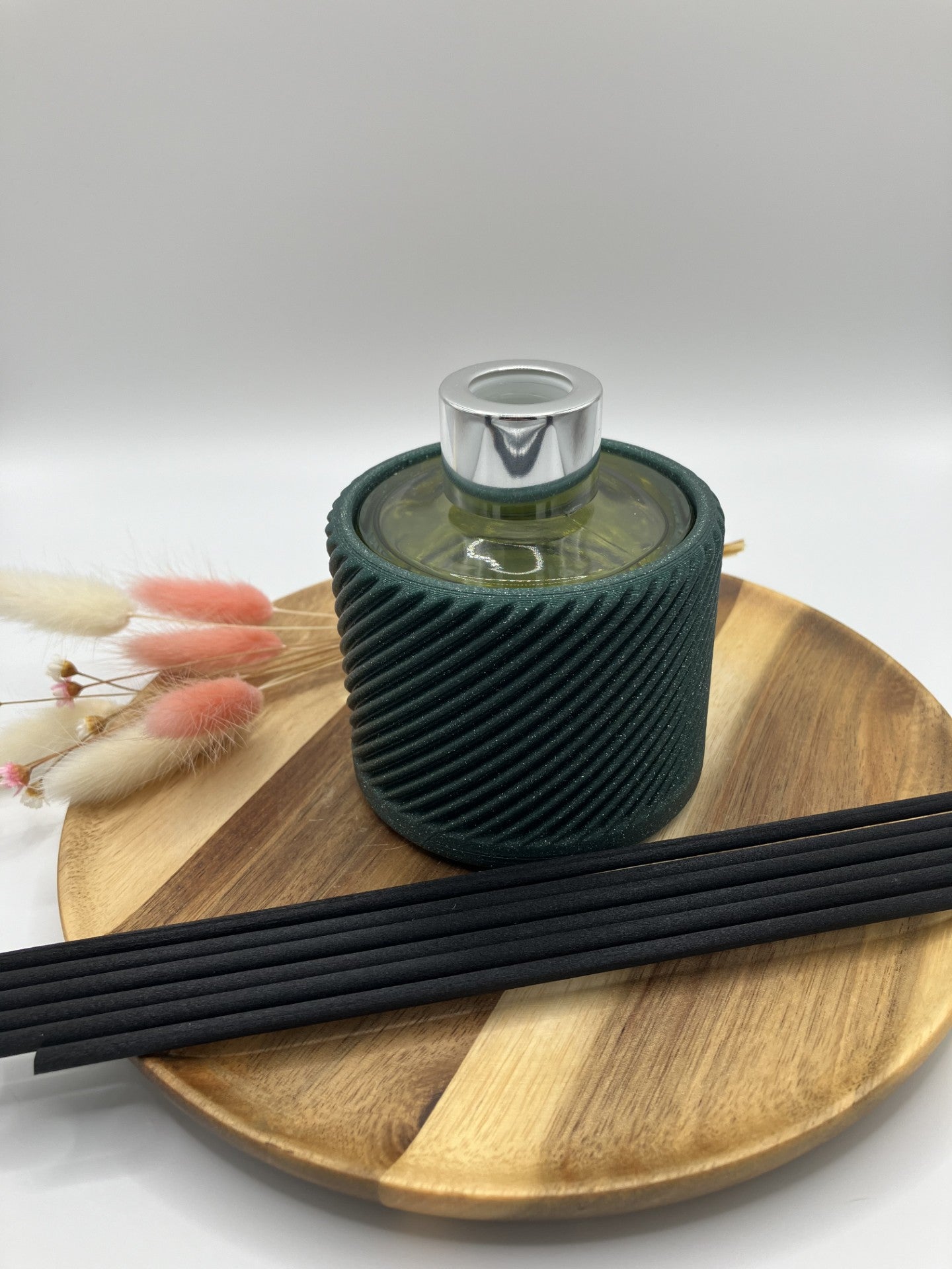 3d printed Reed Diffuser sleeve (wave) with 100 ml bottle, Reeds with a choice of fragrance and colour